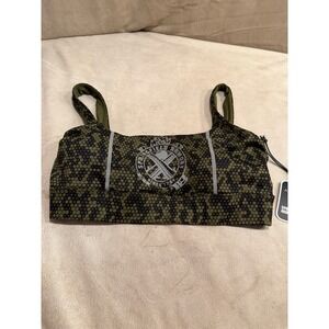 Alexo Athletica Springfield‎ Armory Hex Scoop Bra Green Camo 2XL
